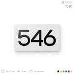 Номер на дверь 546, табличка на дверь для офиса, квартиры, кабинета, аудитории, склада, белая 120х70 мм, Айдентика Технолоджи
