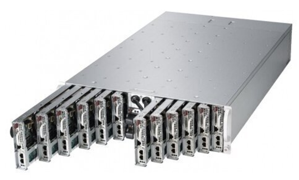 Сервер Supermicro SuperServer 5039MC-H12TRF без процессора/без ОЗУ/без накопителей/2 x 2000 Вт