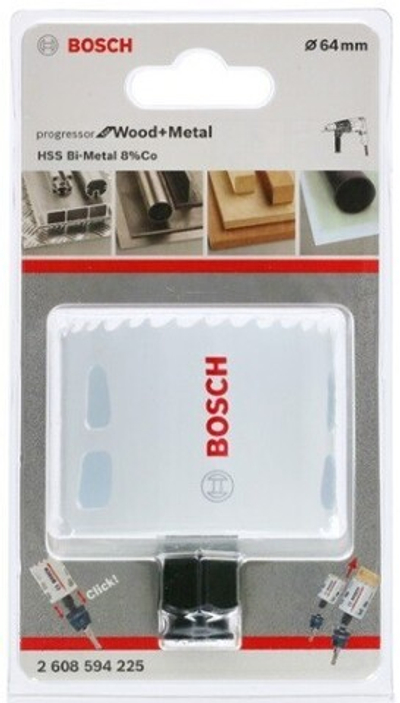 Биметаллическая коронка BOSCH BiM PROGRESSOR 64 mm, NEW