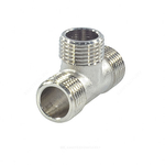 Тройник латунь никель Ду 20 (3/4") НР/НР/НР SantechSystems