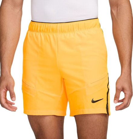 Теннисные шорты Nike Court Dri-Fit Advantage 7" Tennis Short - laser orange/black/black