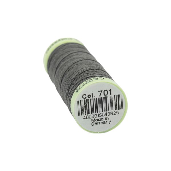 Нитки отделочные Gutermann Top Stitch 30 (30 метров), 5 кат. | 701 стальной серый
