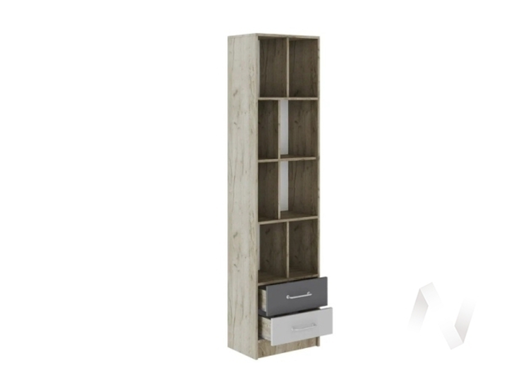 Пенал Лофт Детская Колибри (дуб крафт серый/графит серый; камень серый)