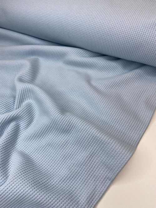 Трикотажная вафля Голубой