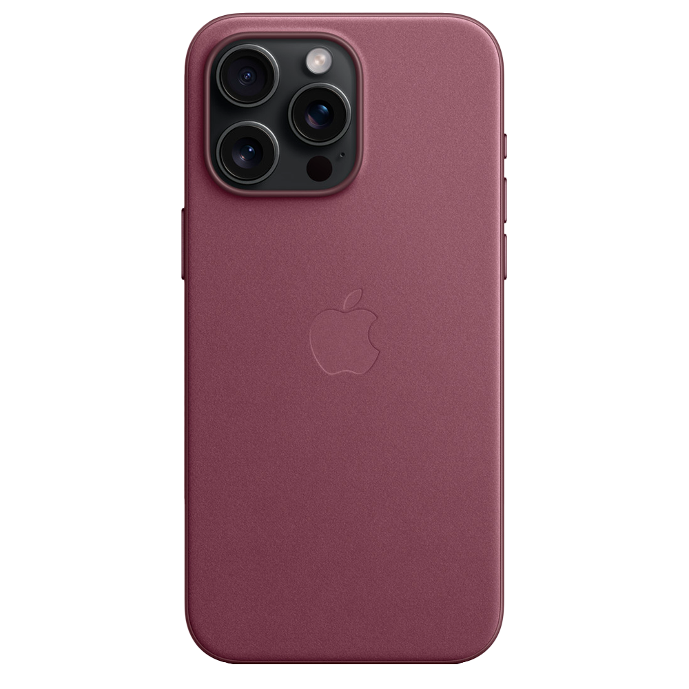 Тканевый чехол с поддержкой MagSafe Apple FineWoven Case для iPhone 15 Pro Max, Mulberry (Красная шелковица)