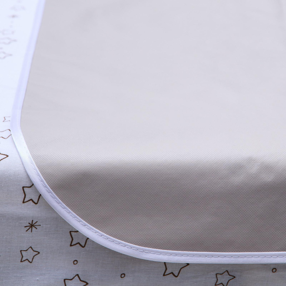 6853742 Клеёнка подкладная с ПВХ покрытием. Цвет серо-бежевый.