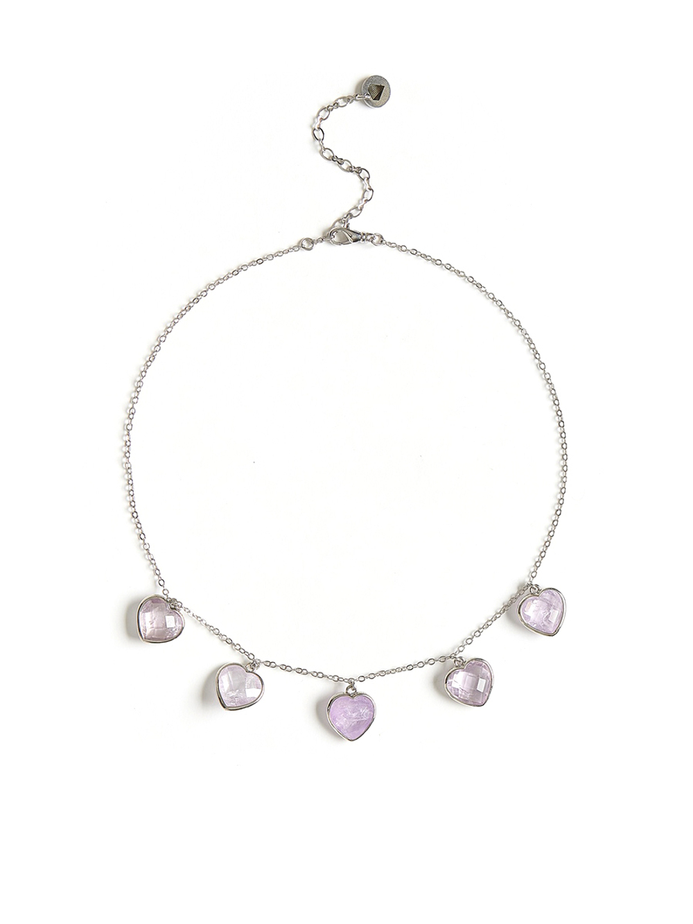 Чокер "Amour" с аметистом Silver