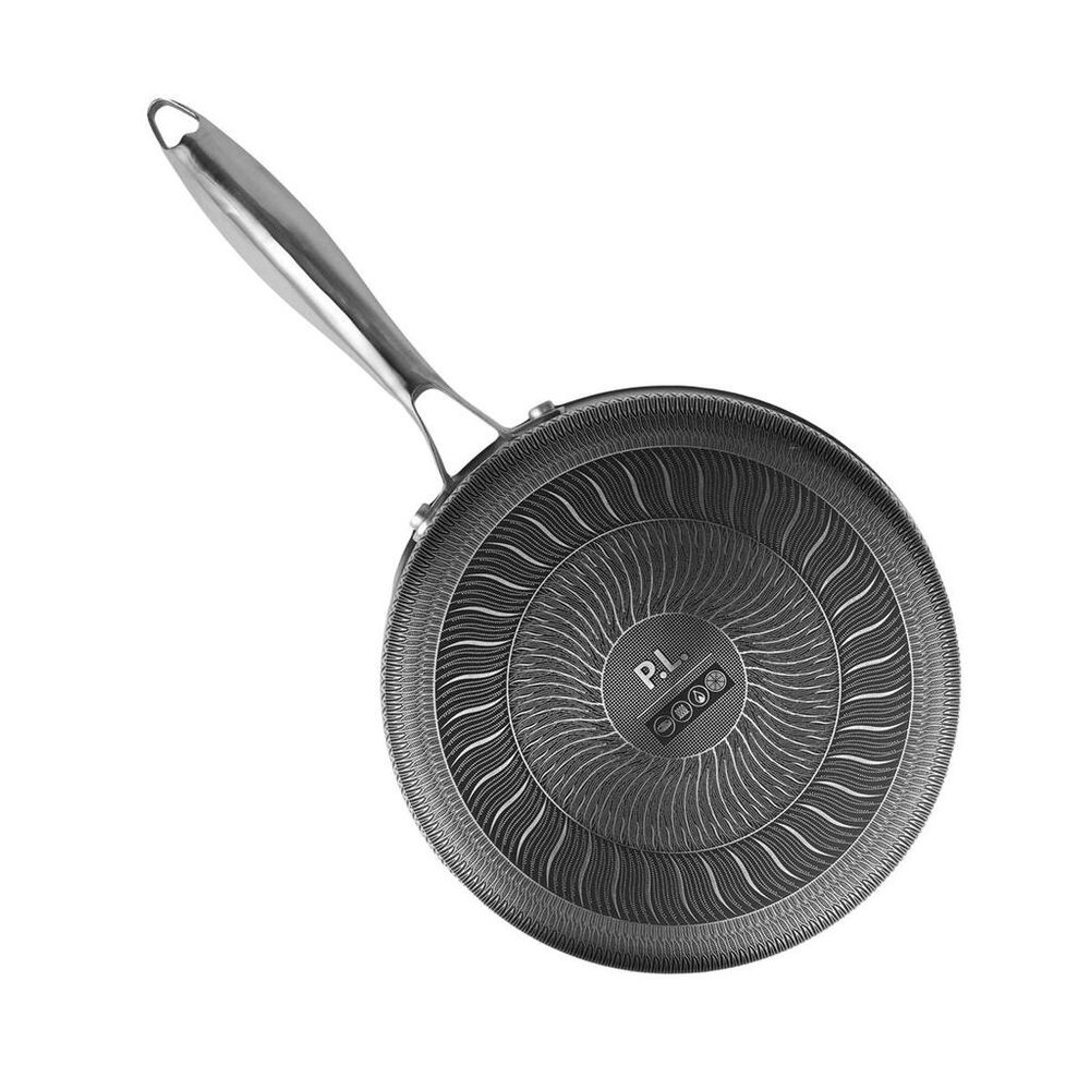 Сотейник 4 л с крышкой 26/23*16,5 см New Kitchen Honeycombs нерж. с антиприг. покр. ИНДУКЦИЯ