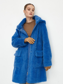 Шуба женская чебурашка тедди эко, SilverFox (арт. 1206)