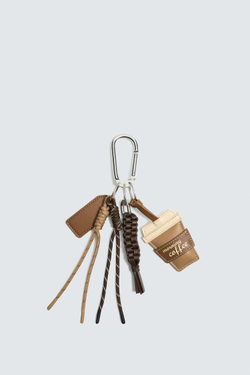 ZARA БРЕЛОК С НЕСКОЛЬКИМИ ПОДВЕСКАМИ, КОРИЧНЕВЫЙ