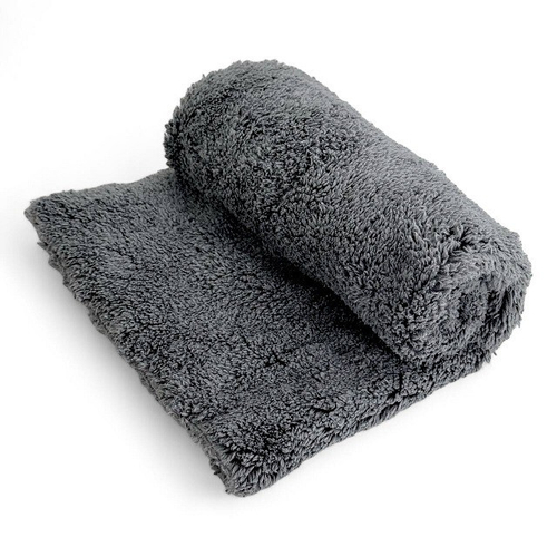 (Авоськавто) Салфетка 40*40 см микрофибра 500гр ПОЛОТЕНЦЕ для сушки авто, цвет СЕРЫЙ (MF-001)