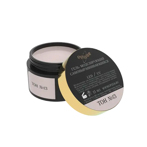 Камуфлирующий самовыравнивающийся гель молочно-серый (нейтральный) Тон №13 15мл