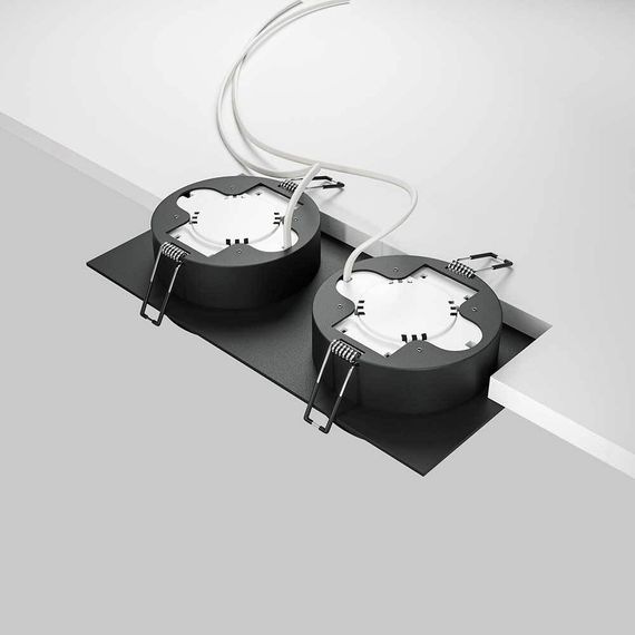 Встраиваемый светильник Maytoni Technical Hoop DL086-02-GX53-SQ-B