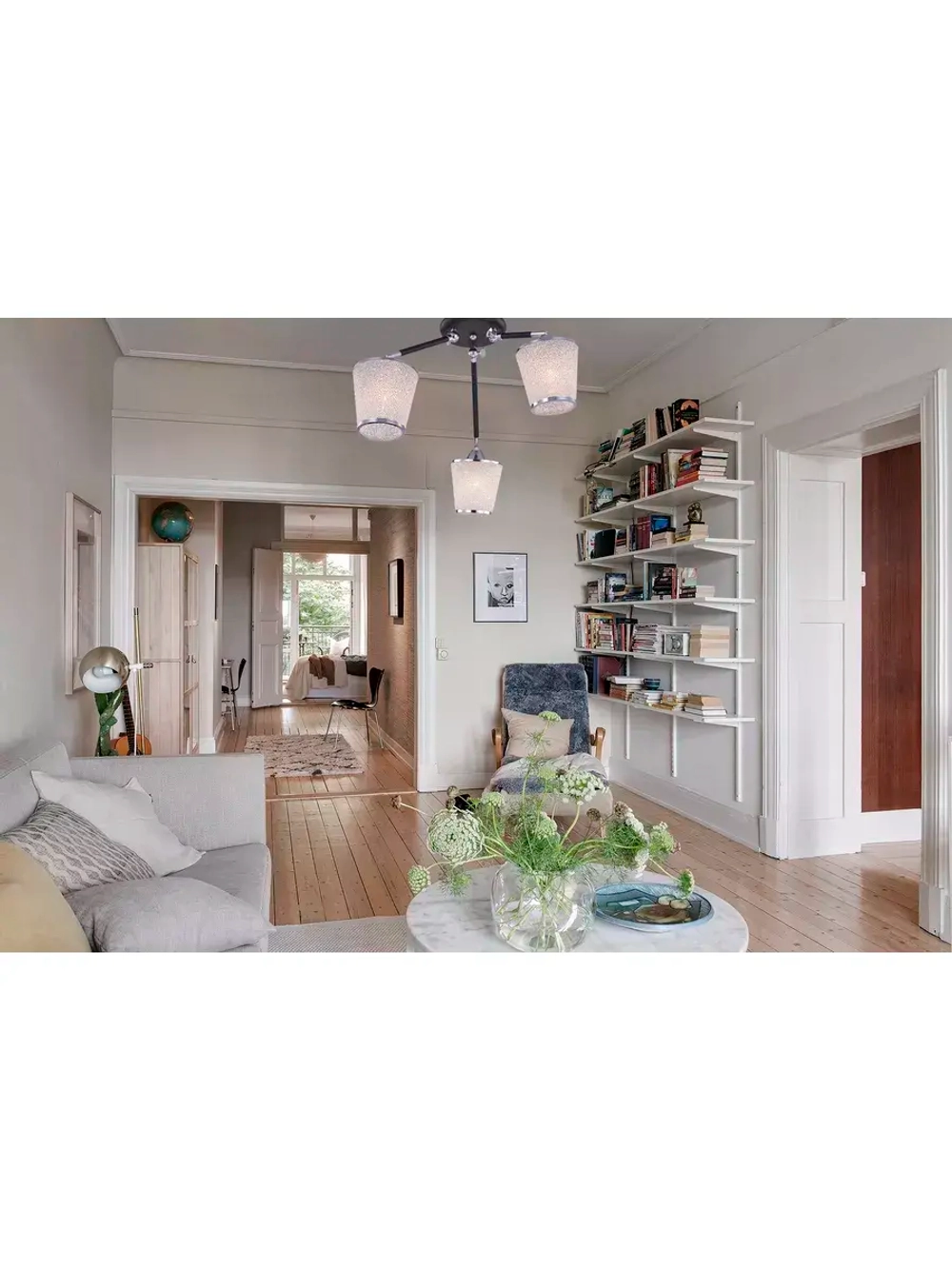 Люстра потолочная E14*3*40W