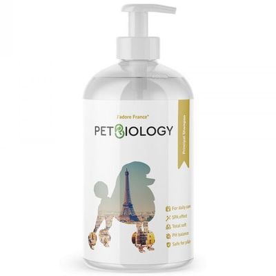 Шампунь универсальный PETBIOLOGY J'adore France основной уход для собак и щенков с 3-х месяцев, флакон 300 мл