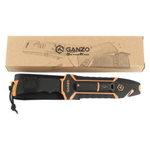 Нож туристический Ganzo G8012-OR с паракордом, G8012V2-OR