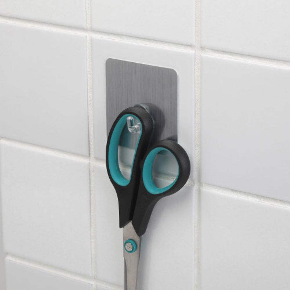 Крючки СИЛА SH68-S2S-24 на силиконовом креплении 6,8х6,8 см серебро 2 шт. до 1,5 кг