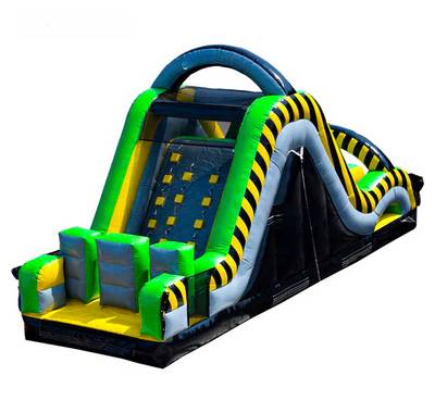 Коммерческая надувная полоса препятствий «Индастриал», 25×3×4 м