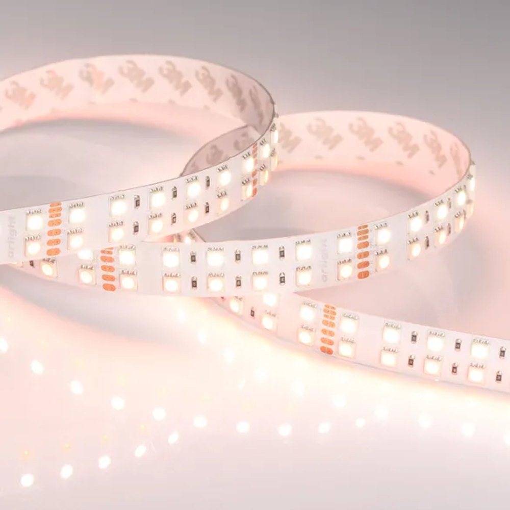 Светодиодная лента RT 2-5000 24V RGB-Day 2x2 (5060, 720 LED, LUX) (Arlight, 32 Вт/м, IP20) 018144(1)
