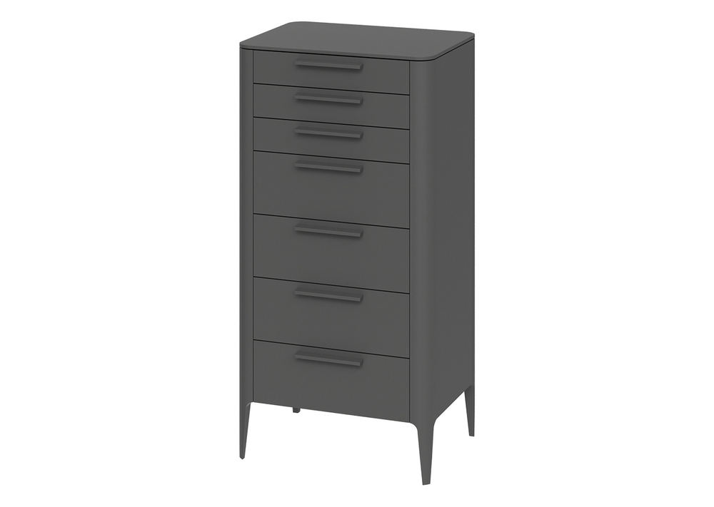 Комод Type высокии? 7 ящиков (темно-серый)