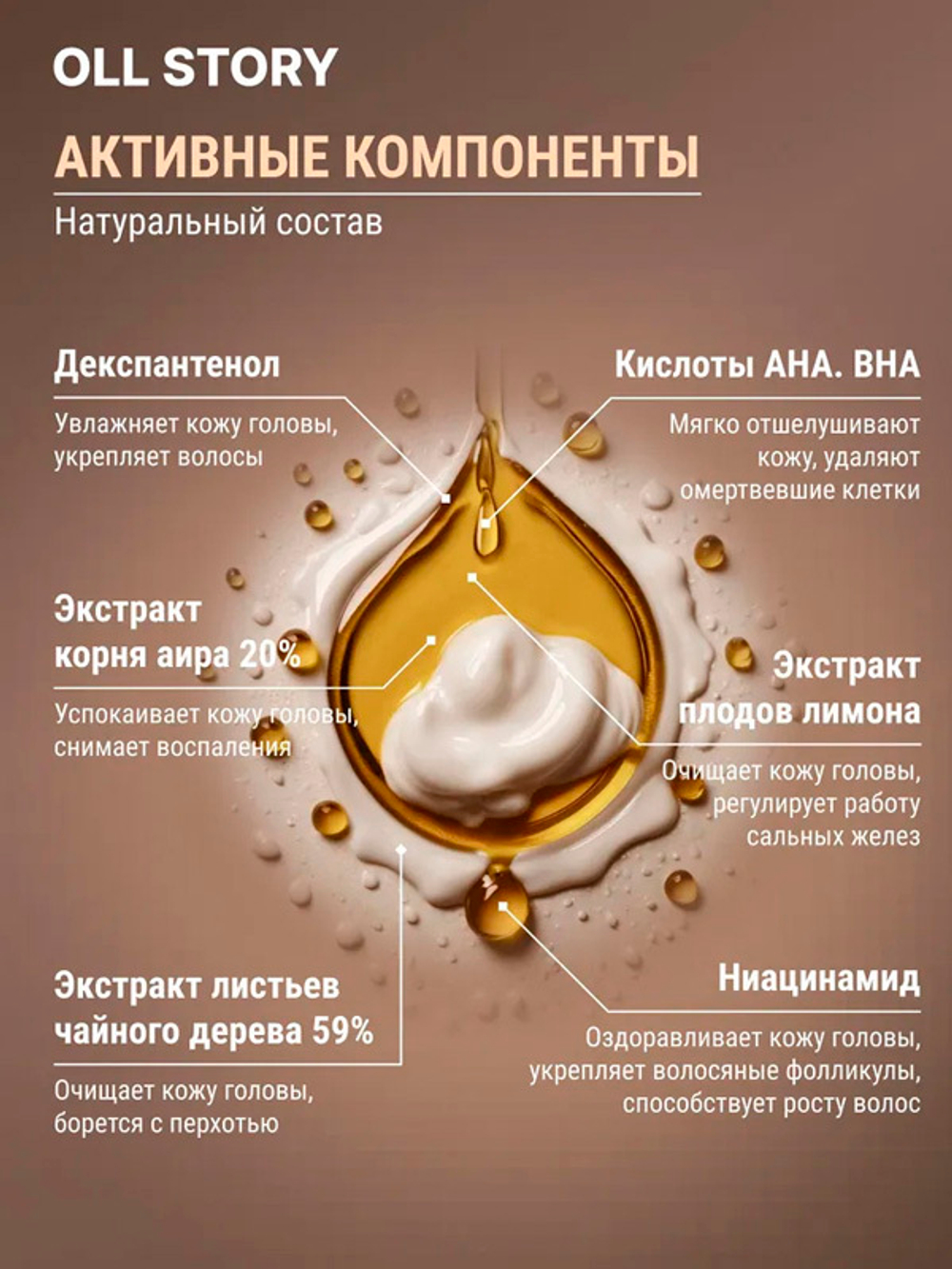 Скраб для кожи головы Oll Story Tea Tree Clinic Scalp Scaler 200мл