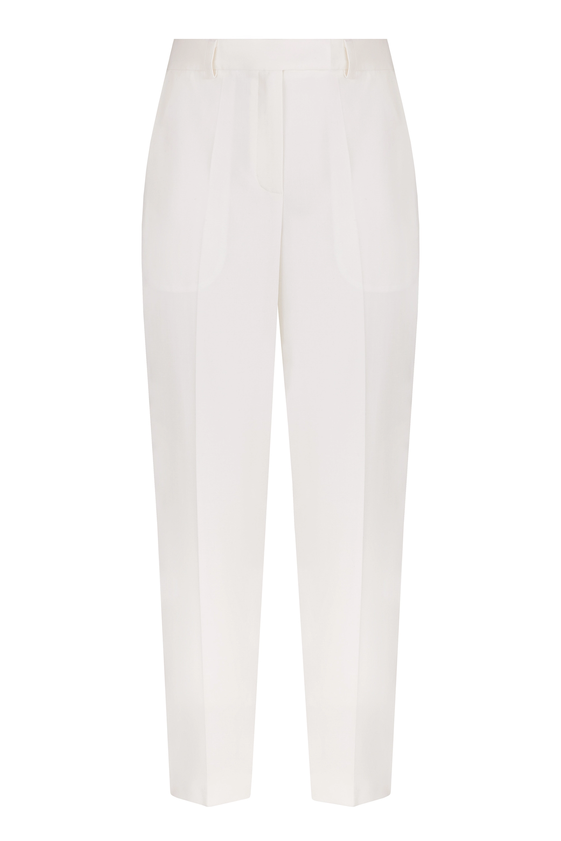 Прямые брюки со складками