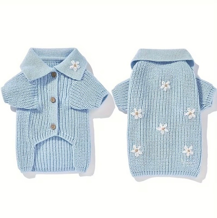 Вязаный свитер для собак и кошек