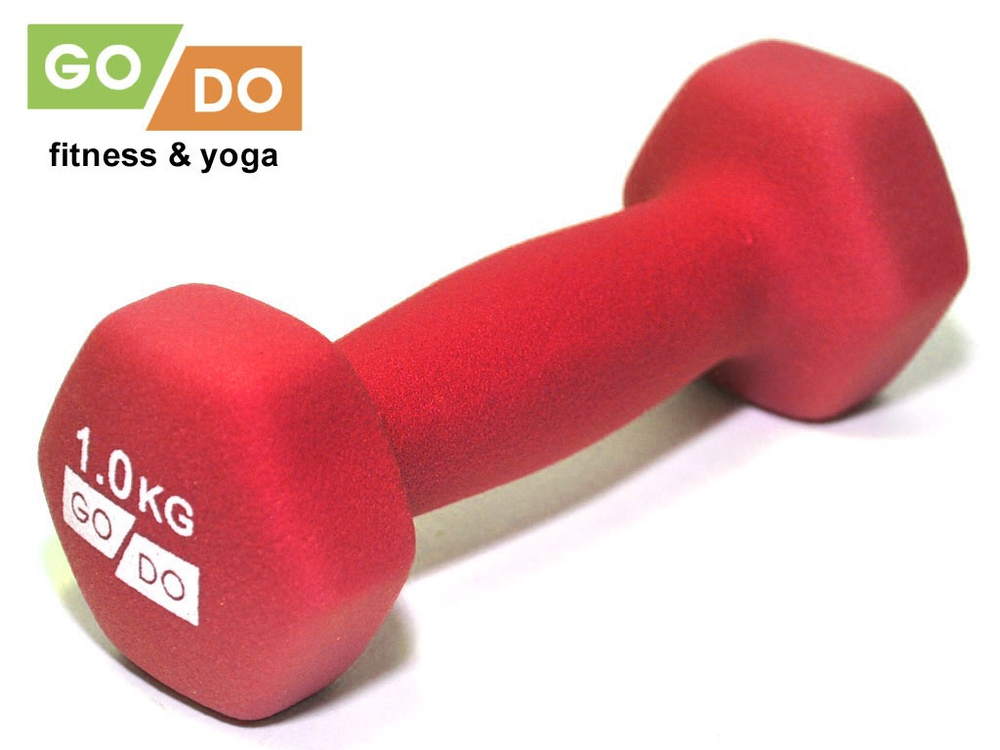 Гантель матовая в неопреновой оболочке GO DO