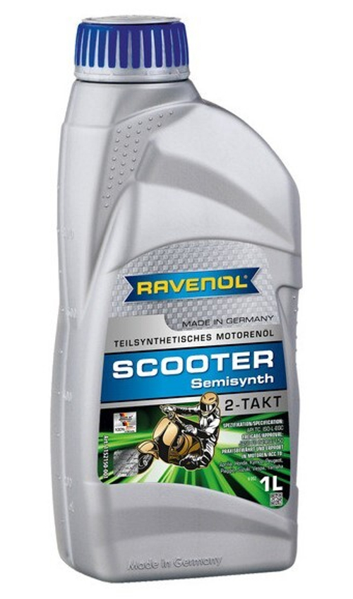 Масло Ravenol Scooter 2-Takt Teilsynt полусинтетическое 1л