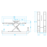 NORDBERG (N635-5,5B) Подъемник ножничный для сход-развала 380В, г/п 5.5т, 2 уровня подъема