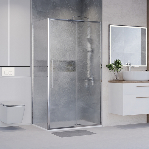 Душевой уголок Niagara Nova 110х80 NG-65-11CH-CH80-34 профиль Хром стекло шиншилла