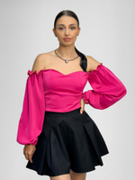 Топ Wish Collection 20121 с чашечками и длинными рукавами на резинке