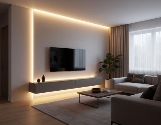 Подсветка светодиодной лентой: как превратить пространство в произведение искусства