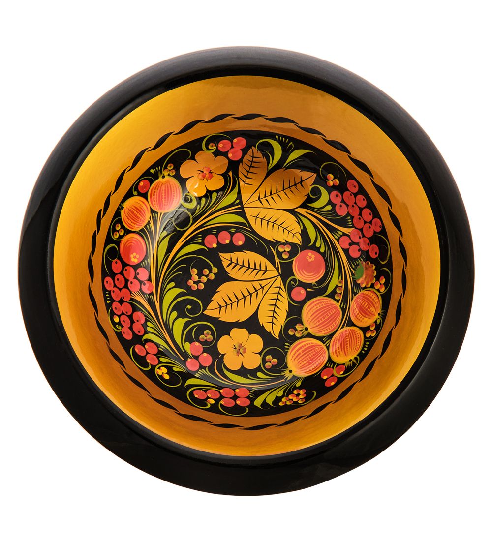 Народные промыслы ХЛ-026/1 Конфетница 80х175 (Хохлома)