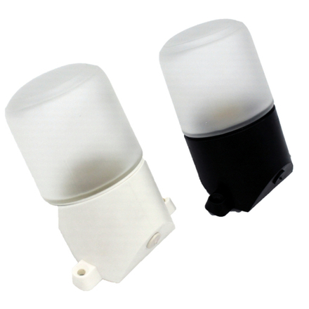 Светильник ЭРА НББ 01-60-002 для бани и сауны полиамид/стекло наклонный IP65 E27 max 60Вт белый НПБ400 термостойкий