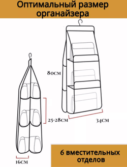 Органайзер НАВЕСНАЯ СУМКИ