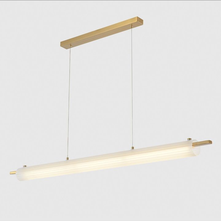 Подвесной светодиодный светильник Crystal Lux Tunnel SP40 Led Brass