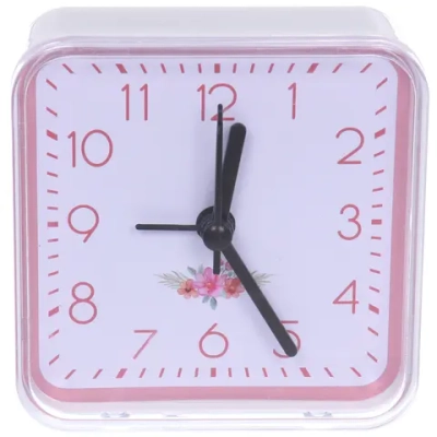 Будильник «Глори» 7,5*7,5*3см, микс цветов