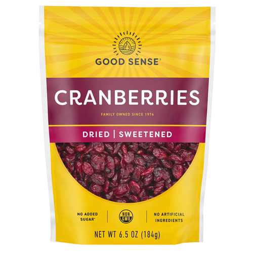 Good Sense, клюква, сушеная и подслащенная, 184 г (6,5 унции)