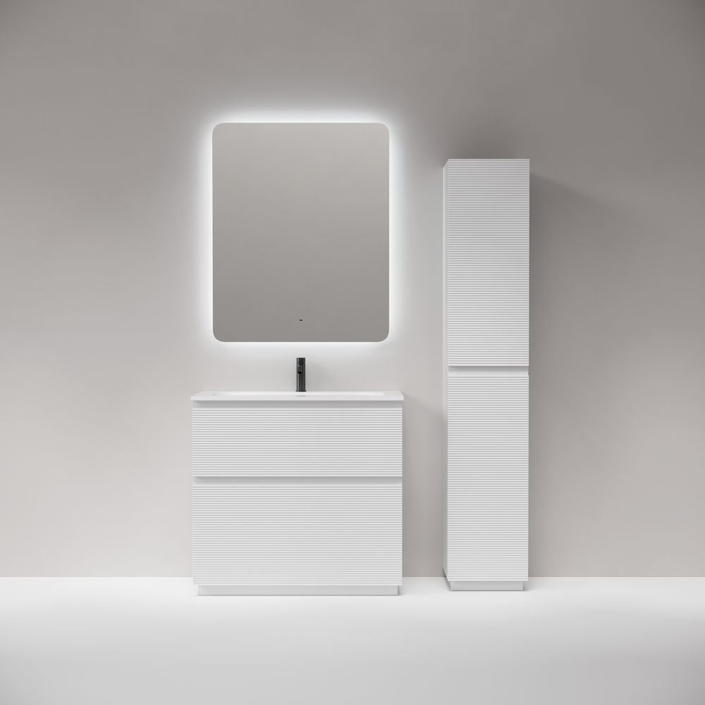 Тумба напольная Sancos Folk Floor 890х445х850, c двумя ящиками оснащенными доводчиками, Bianco, арт.FL90FW