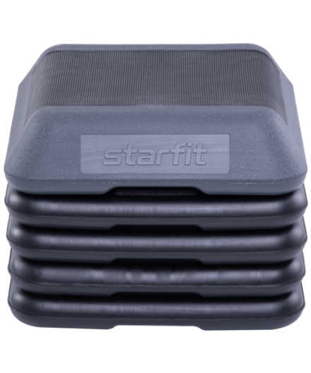 Степ-платформа SP-401 40х40х30 см, 5-уровневая, квадратная, с обрезиненным покрытием