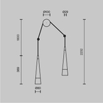 Подвесной светодиодный светильник Maytoni Sintesi P090WL-L24CH3K