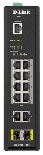 Коммутатор промышленный управляемый D-link DIS-200G-12PS/A1A