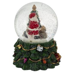 GAEM Фигурка декор в стекл шаре "Дед Мороз" ( подсв, муз, вьюга, AAAх3 н/п), D 10 см, L11 W11 H15 см