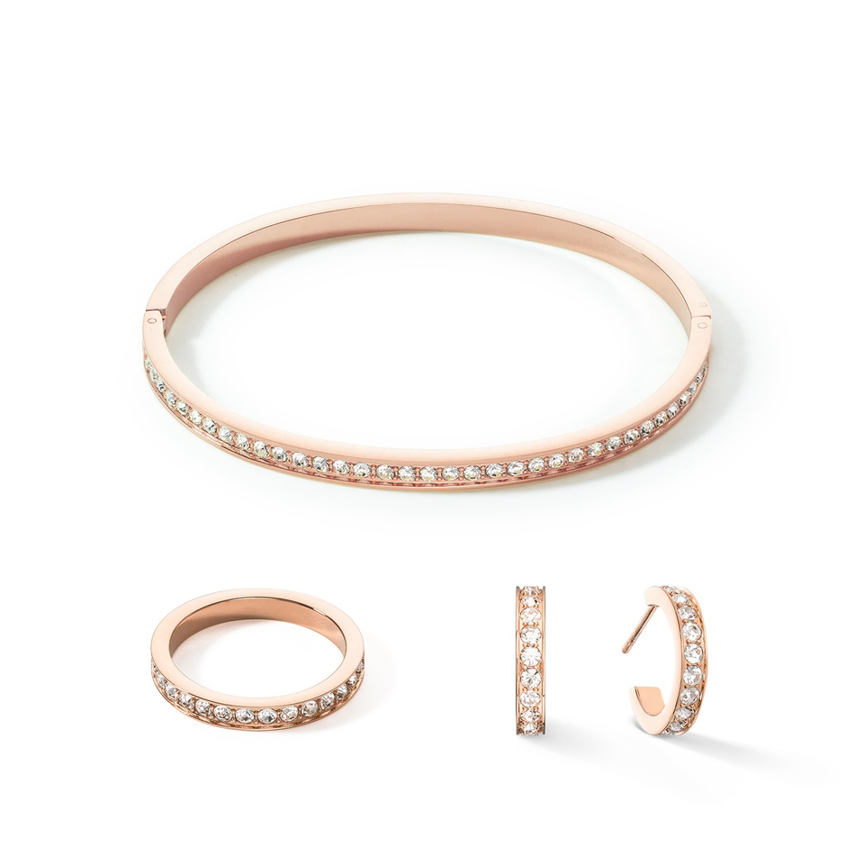 Браслет Coeur de Lion Crystal-Rose Gold 0127/33-1822 17