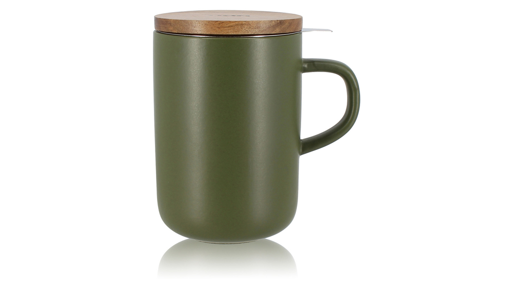 Кружка с ситечком 475мл OGO Juliet темно-зеленая