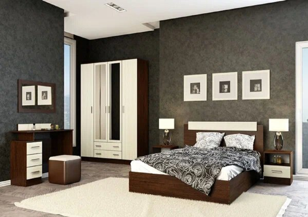 Кровать Луиза, спальное место 160х200, ЛДСП