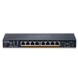 Коммутатор Коммутатор / Multigigabit Smart L3 Lite switch Zyxel NebulaFlex XMG1915-10EP, 8xRJ-45: 1 / 2.5G PoE++, 2xSFP+, silent (no fan), PoE budget 130 W