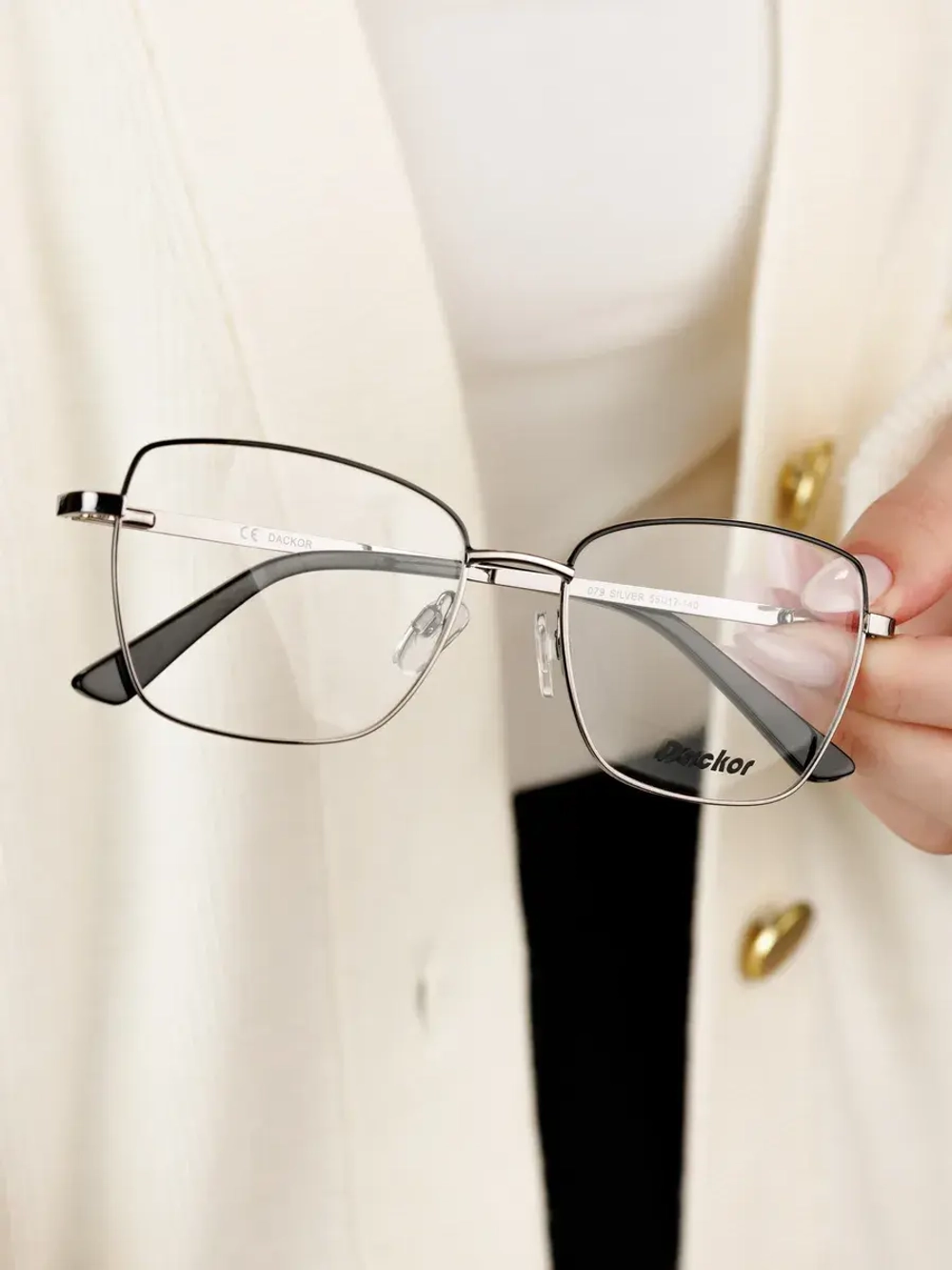 Оправа для очков для зрения металлическая брендовая