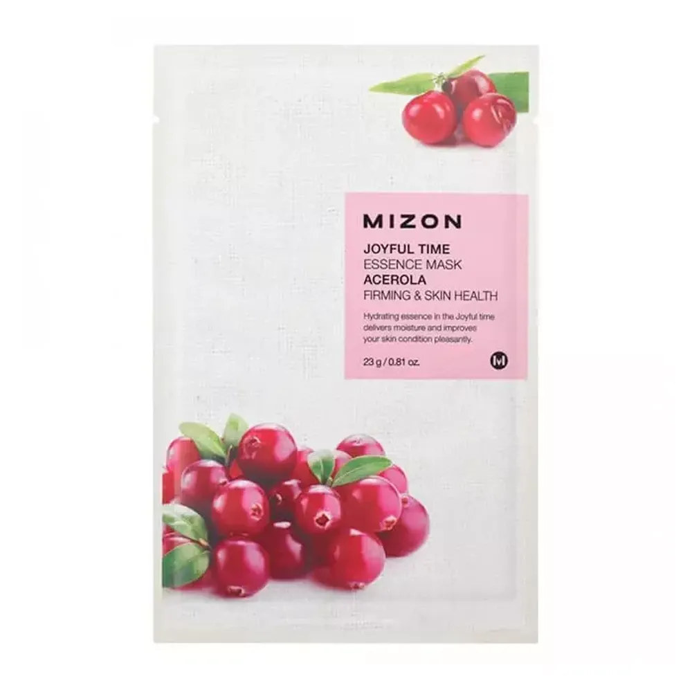 Тканевая маска с экстрактом барбадосской вишни MIZON Acerola Essence Mask